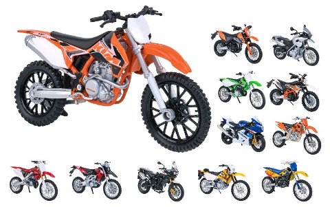 WELLY MOTO CROSS LICENZ SCALA 1:18 12 ASS 24PZ/D-B Globo (importazione)