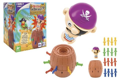 GIOCO DEL PIRATA NELLA BOTTE C/16 SPADE Globo (importazione)