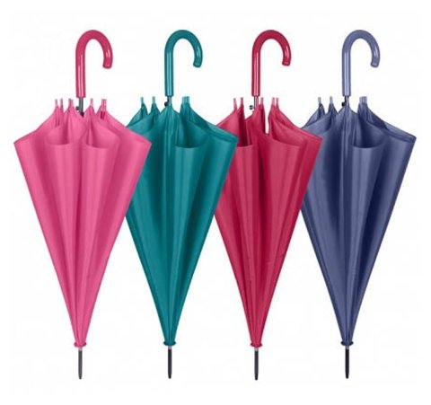 OMBRELLO DONNA 61CM AUTOMATICO COLORI ASSORTITI perletti