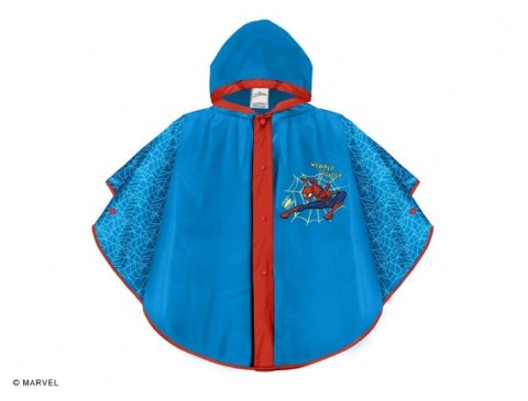 PONCHO PIOGGIA SPIDERMAN TAGLIA UNICA 3-6 ANNI perletti