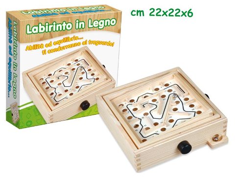 GIOCO LABIRINTO IN SCATOLA CM 20X20 Teorema (importazione)