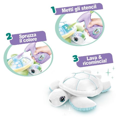 AIRBRUSH PLUSH TARTARUGA GREEN Rocco Giocattoli SRL