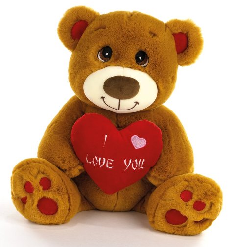 ORSO MIELE SAN VAL. H.30 CM I LOVE YOU plush-company