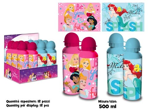 BORRACCIA ALLUMINIO 500 ML DISNEY PRINCESS Coriex SRL