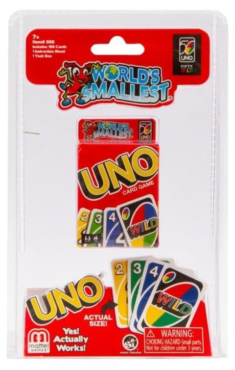 WORLD'S SMALLEST UNO giochi-preziosi