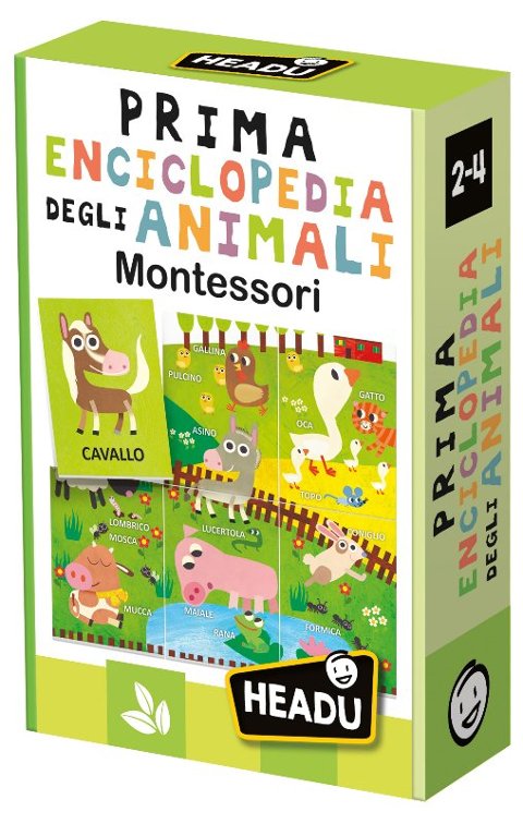 Flashcards Enciclopedia Animali Montessori headu