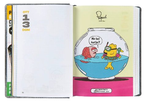 AGENDA COMIX 16M STD GEAR BLACK FRANCO COSIMO PANINI EDITORE