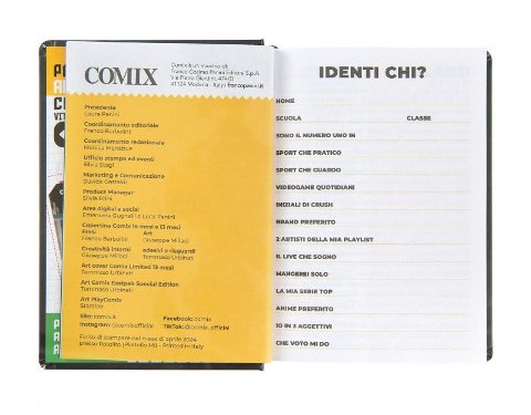 AGENDA COMIX 16M MINI BLACK&SILVER FRANCO COSIMO PANINI EDITORE