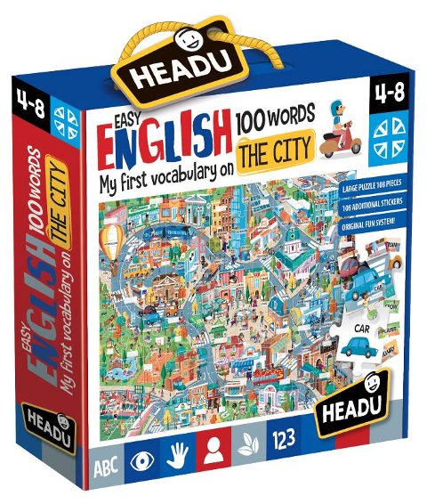 Easy English 100 Words City headu