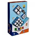 RUBIK'S Il Cubo, Family confezione regalo 3x3 + 2x2 + 3x3 portachiavi spin-master