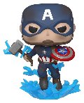 Endgame Captain America w/BrokenShield&Mjolnir (Pop! Vinyl - Avengers Endgame) FUNKO LCC