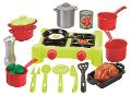 100% Chef Set stoviglie da cucina con fornello 21 pz smoby