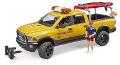 RAM 2500 Power Wagon guardaspiaggia con Stand Up Paddle bruder