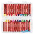 Ast. 24 pastelli a cera Jumbo faber-castell