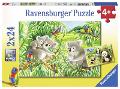 Puzzle 2x24 pz Dolci Koala e Panda ravensburger