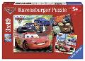 Puzzle 3x49 pz Cars 2 ravensburger