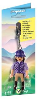 KEY RING HORSE RIDER playmobil