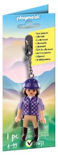 KEY RING HORSE RIDER playmobil