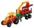 Master tractor with timber trailer - Mm.466x134x200 POLESIE