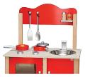 CUCINA LEGNO CM 54X30X83 CON ACCESSORI Distributori Giocattoli (importazione)