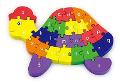 PUZZLE LEGNO 3D TARTARUGA CM 24X16 CON LETTERE E NUMERI Distributori Giocattoli (importazione)