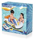 Bestway Cavalcabile Auto Sportiva 1,10 m x 75 cm Eta': 3+; Capacita' utente: 1 bambino; Capacita' di carico: 45 kg; Grafica carina auto sportiva;Contenuto: 1 cavalcabile, toppa di riparazione; Impugnatura resistente. Best Way (gonfiabile)