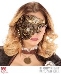 MASCHERA MEZZOVISO STEAMPUNK RAME widmann