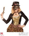 MASCHERA MEZZOVISO STEAMPUNK RAME widmann