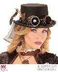 CILINDRO STEAMPUNK CON OCCHIALI EDECO MECCANISMO widmann