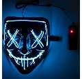 MASCHERA HORROR IN PLASTICA CON DEC.LUMINOSE(BATT.ESCL.) IN BUSTA C/CAV. carnival-toys