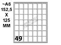 Conf. 10 buste da 10 fogli A6 152,5x125 mm ETICHETTE MARKIN permanenti 19x14mm kohinoor