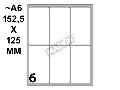 Conf. 10 buste da 10 fogli A6 152,5x125 mm ETICHETTE MARKIN permanenti 70x37mm kohinoor