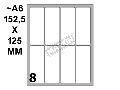 Conf. 10 buste da 10 fogli A6 152,5x125 mm ETICHETTE MARKIN permanenti 70x27mm kohinoor