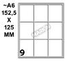 Conf. 10 buste da 10 fogli A6 152,5x125 mm ETICHETTE MARKIN permanenti 46x37mm kohinoor