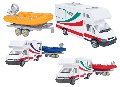 CAMPER DIE CAST RETROCARICA C/GOMMONE 3 COL Globo (importazione)