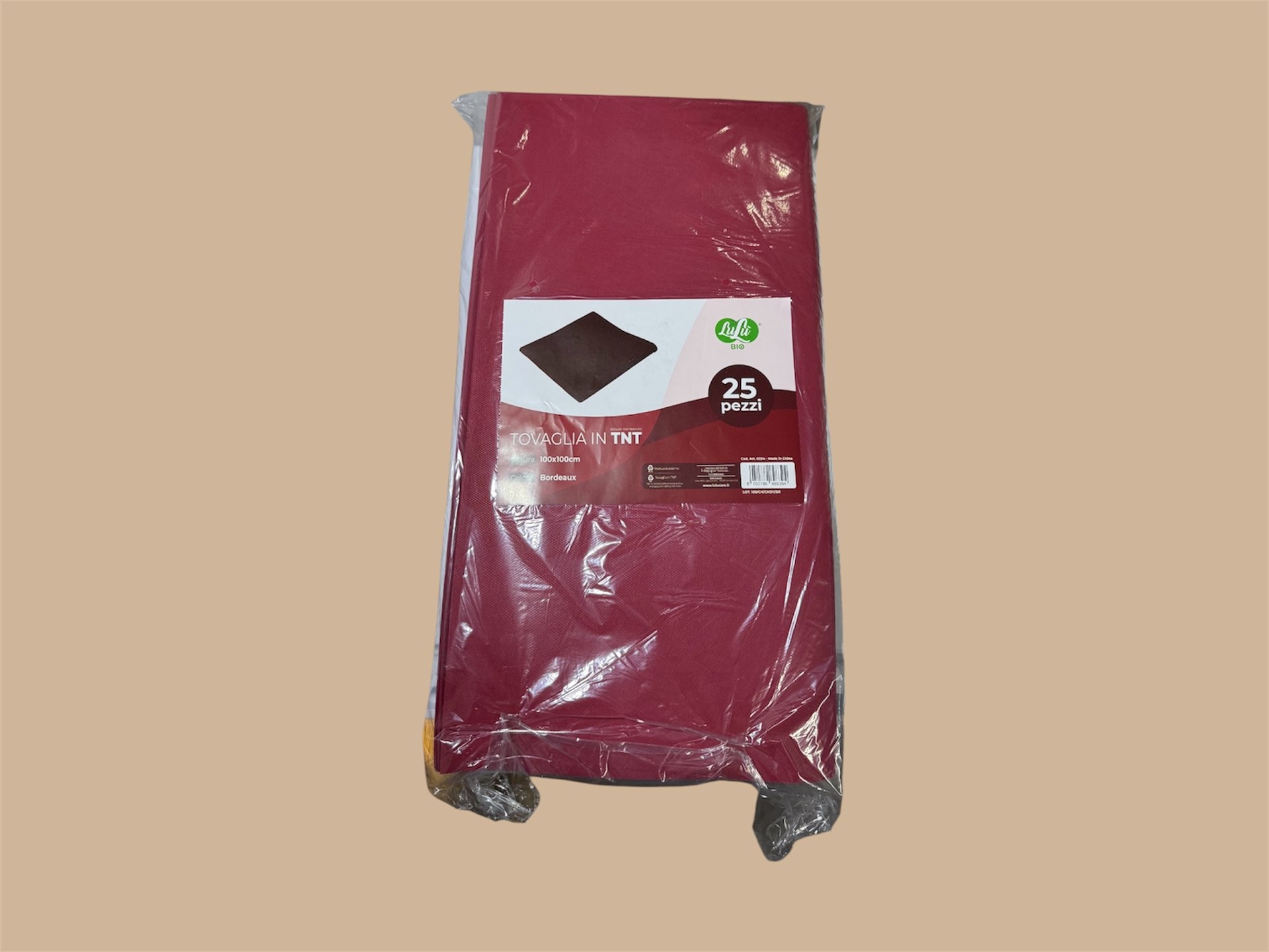 TOVAGLIA TNT 100x100, 4 CONFEZIONI x 25 PZ lulú