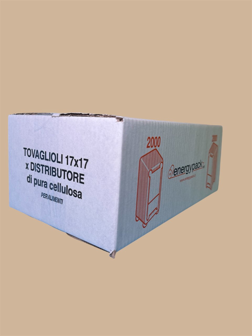 TOVAGLIOLI PER DISTRIBUTORE 17x17, 2000 PZ Energypack