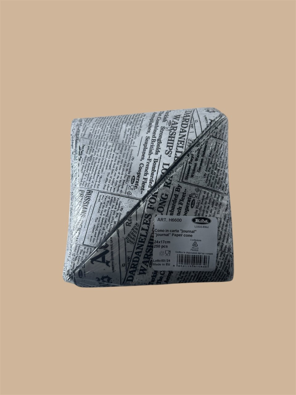 CONI PER FRITTI 17X24, 250 PZ Leone Journal