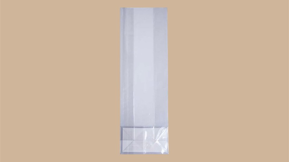 SACCHETTI POLIPROPILENE FONDO QUADRO CON BASE IN CARTA ,100 PZ New plast