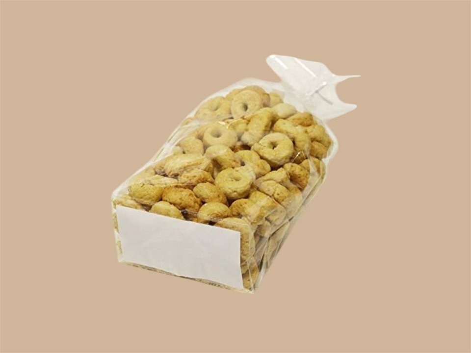 SACCHETTI POLIPROPILENE FONDO QUADRO CON BASE IN CARTA ,100 PZ New plast