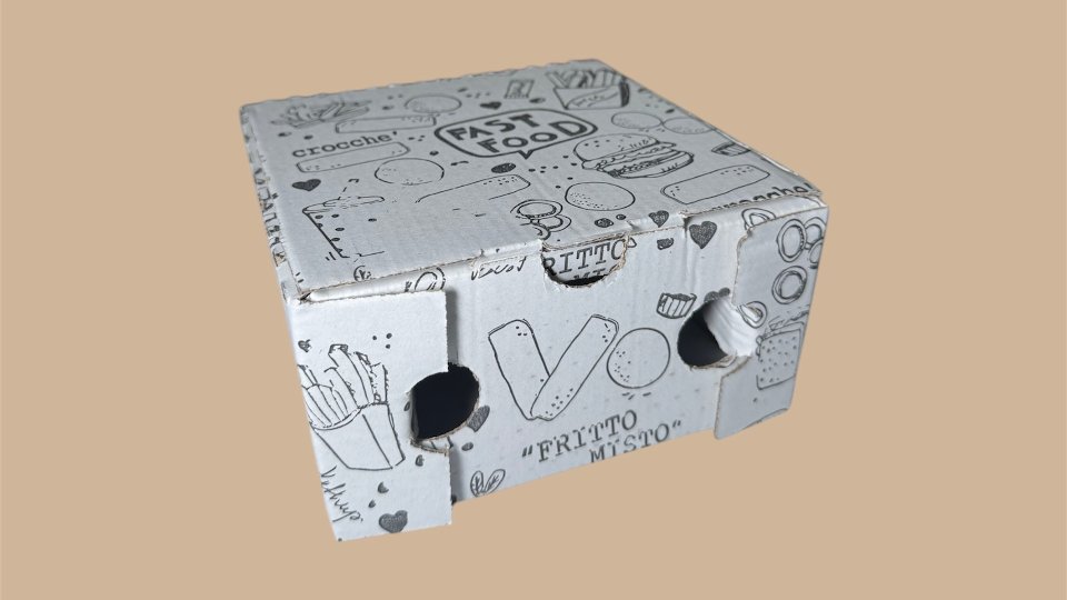 PORTA FRITTI 15X15X7,5 CM, 150 PZ Martinelli