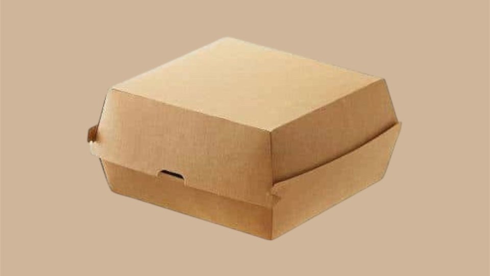 BOX KRAFT HAMBURGER, 50 PZ Leone