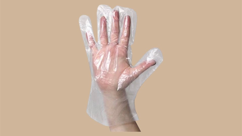 GUANTI TRASPARENTI AD UN DITO, 100 PZ Brenta