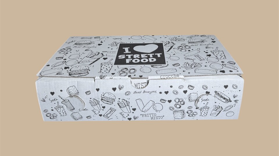 BOX FRITTI/PANINI 28x16xh7,5 , PZ100 Martinelli