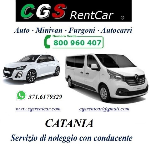 CGS RentCar noleggio auto, minivan 9 posti, furgoni