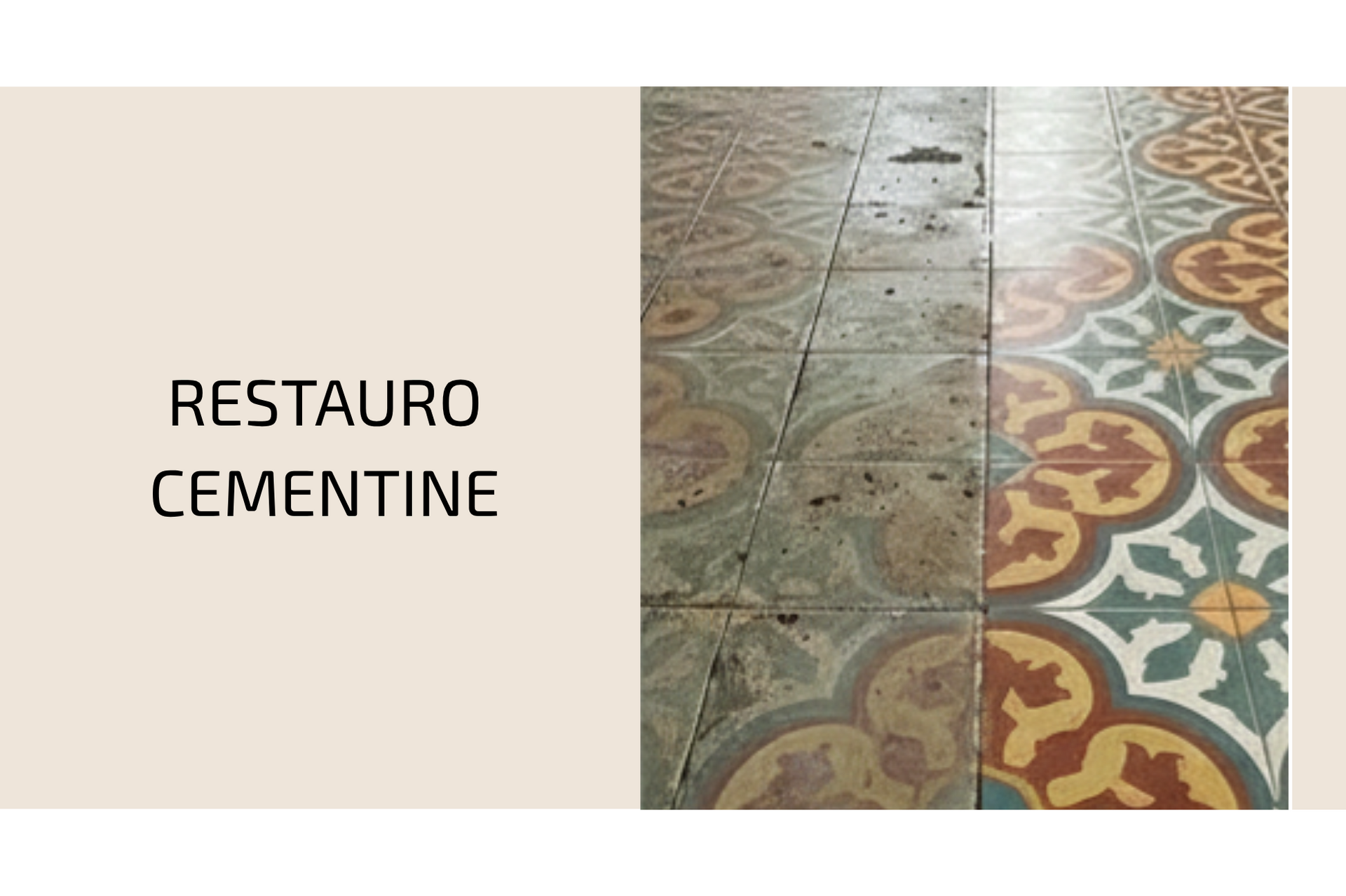 Levigatura, Spazzolatura e Restauro Cementine Antiche