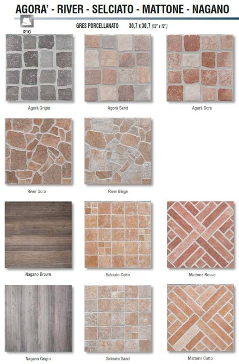 Piastrella In Gres Porcellanato Effetto Rustico/Cemento/Marmo 30x30 Cm GF Basic