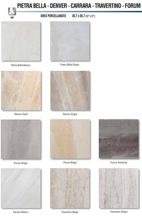 Piastrella In Gres Porcellanato Effetto Rustico/Cemento/Marmo 30x30 Cm GF Basic