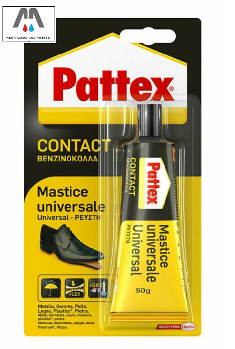 PATTEX CONTACT MASTICE UNIVERSALE TUBETTO 50GR COLLA MULTIADESIVO MULTIMATERIALE HENKEL PATTEX CONTACT 1419316