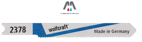 Wolfcraft 2 lame x seghetti alternativi x lamiera, metalli non ferrosi, Inox L.52mm WOLFCRAFT  2378000
